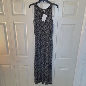 NWT- Love, Fire XS Black & White Sleeveless Maxi Dress